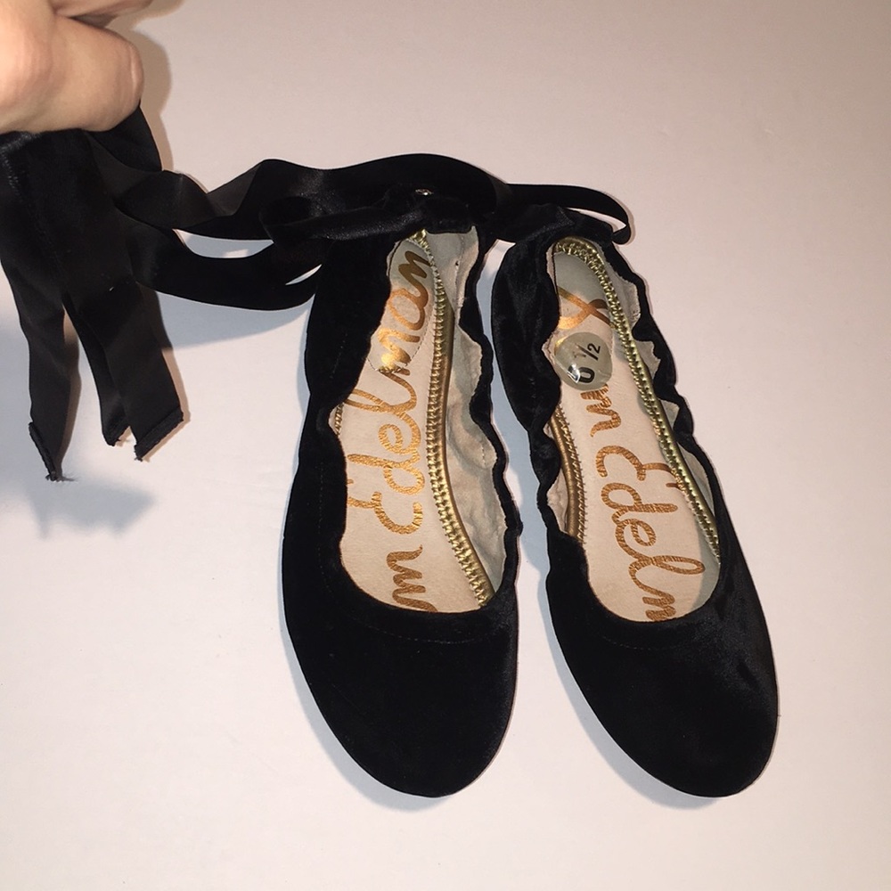 SAM EDELMAN ‘Fallon’ velvet wrap-around ti… - Picture 5 of 8